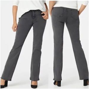 NYDJ BARBARA BOOTCUT GRAY JEANS SIZE 4